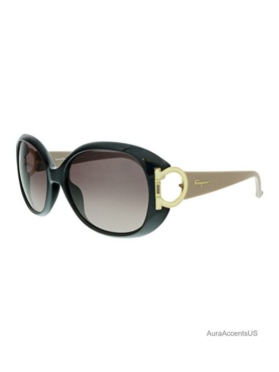 Gradient Oval Sunglasses - UV Protection main image 3